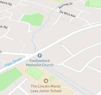 map for Swallowbeck Methodist Church