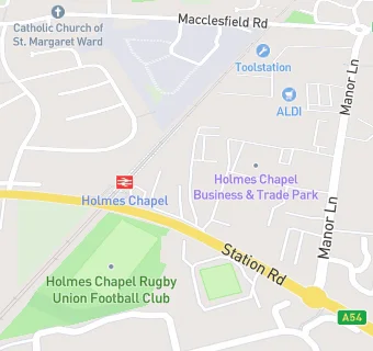 map for Holmes Chapel Community Centre