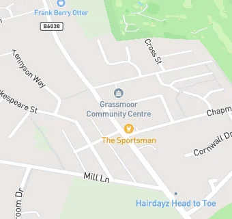 map for Grassmoor Methodist Church