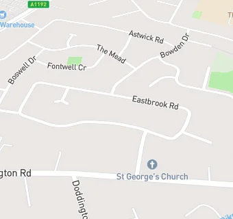 map for St George's Church Community Hall