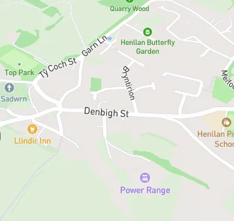 map for Henllan Post Office