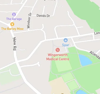 map for Wingerworth Medical Centre