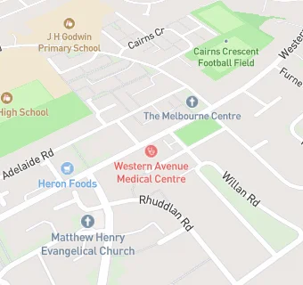 map for Western Avenue Medical Centre