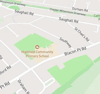 map for Highfield Community Primary School