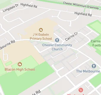 map for Blacon High School