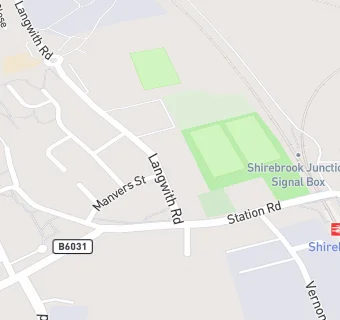 map for Shirebrook Staff Sports And Social Club