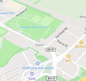 map for Cafe at Deeside Leisure Centre