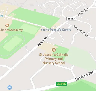 map for St Joseph's Catholic Primary and Nursery School