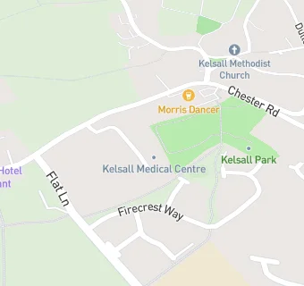 map for Kelsall Wellbeing Hub