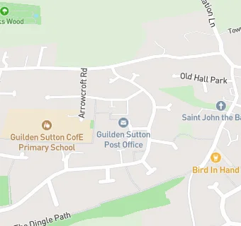 map for Guilden Sutton Post Office