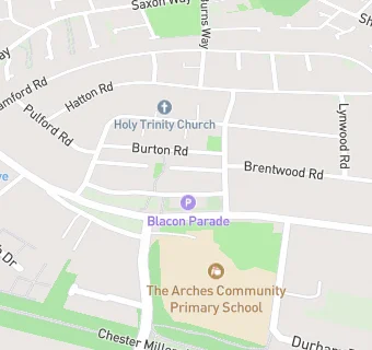 map for Blacon News And Post Office