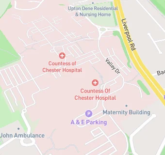 map for Countess Of Chester Hospital NHS Foundation Trust -Wards