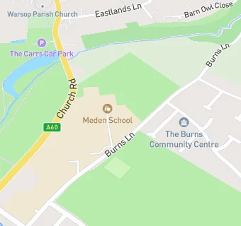 map for The Meden School and Technology College