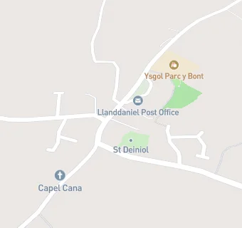 map for Ysgol Gynradd Parc y Bont