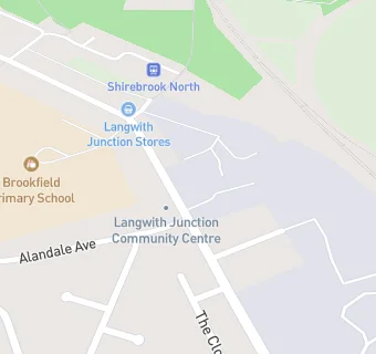 map for Langwith Junction Social Club