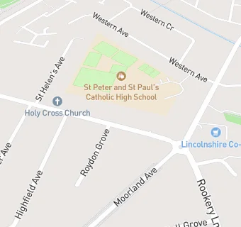 map for St Peter & St Paul Parish Centre