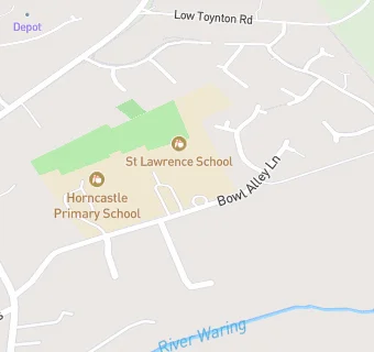 map for The Horncastle St Lawrence School