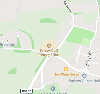 map for Barrow CofE Primary School