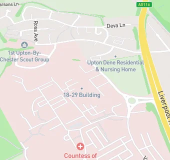 map for Countess of Chester Hospital Education Unit