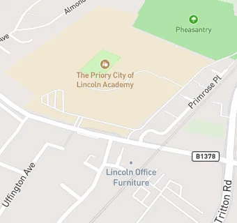 map for Priory Lincoln Academy HAF