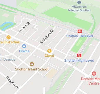 map for Clwyd Hotel