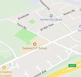 map for Sealand C.P. School