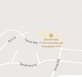 map for Church Vale Primary School