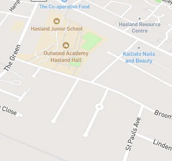 map for Hasland Junior School