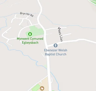 map for Ysgol Eglwysbach