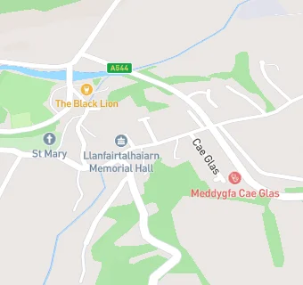 map for Neuadd Goffa Memorial Hall