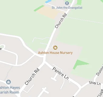 map for Ashton House Nursery