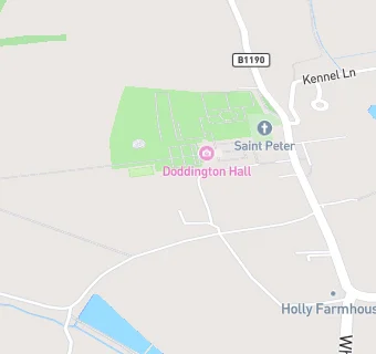 map for Doddington Hall Cafe and Restaurant