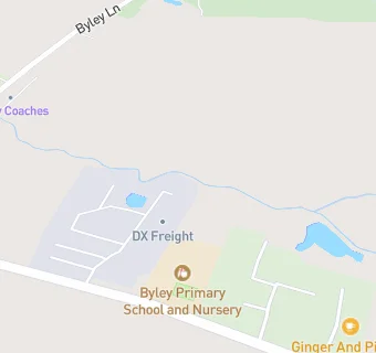 map for Byley Village Hall