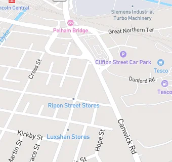 map for Ripon Street Stores