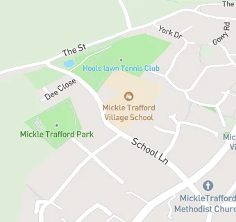 map for Mickle Trafford Village School