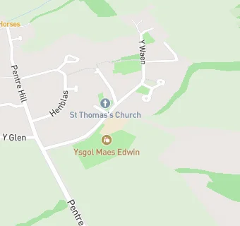 map for Ysgol Maes Edwin