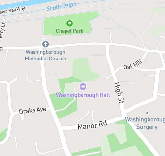 map for Washingborough Hall Hotel