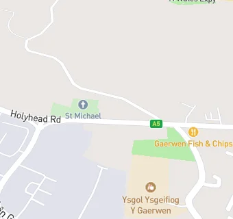 map for Gaerwen Chippy