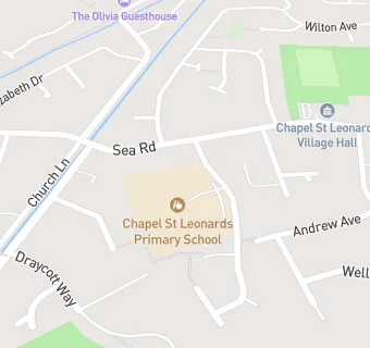 map for Chapel St Leonards Primary School