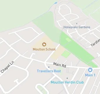 map for Moulton Primary School