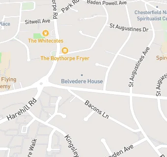 map for Belvedere House Care Home