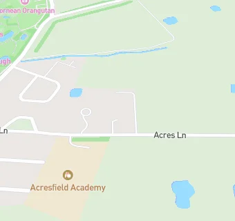 map for Acresfield Community Primary School