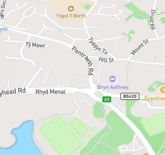 map for Ysgol Gynradd y Borth