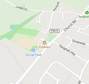 map for Saughall the Thomas Wedge CofE Junior School