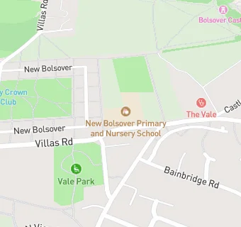 map for New Bolsover Primary and Nursery School