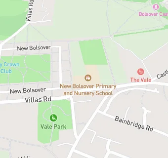 map for New Bolsover Primary School