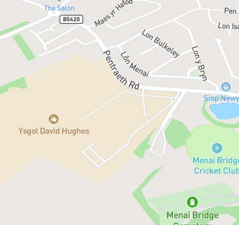 map for Ysgol Uwchradd David Hughes