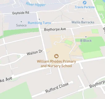 map for William Rhodes Primary & Nursery School