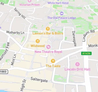 map for New Theatre Royal Lincoln - The Stage Door Cafe