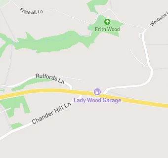 map for Ladywood Filling Station